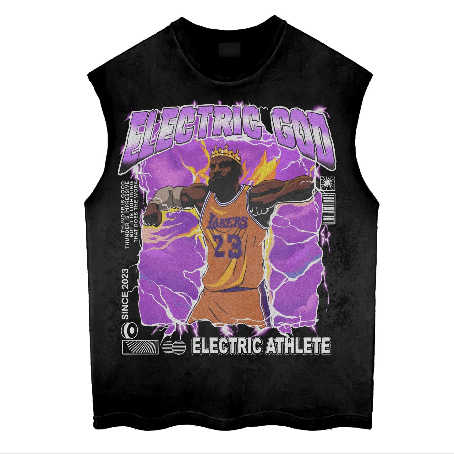 Electric King James sleeveless (T-Shirt) (LOGO)
