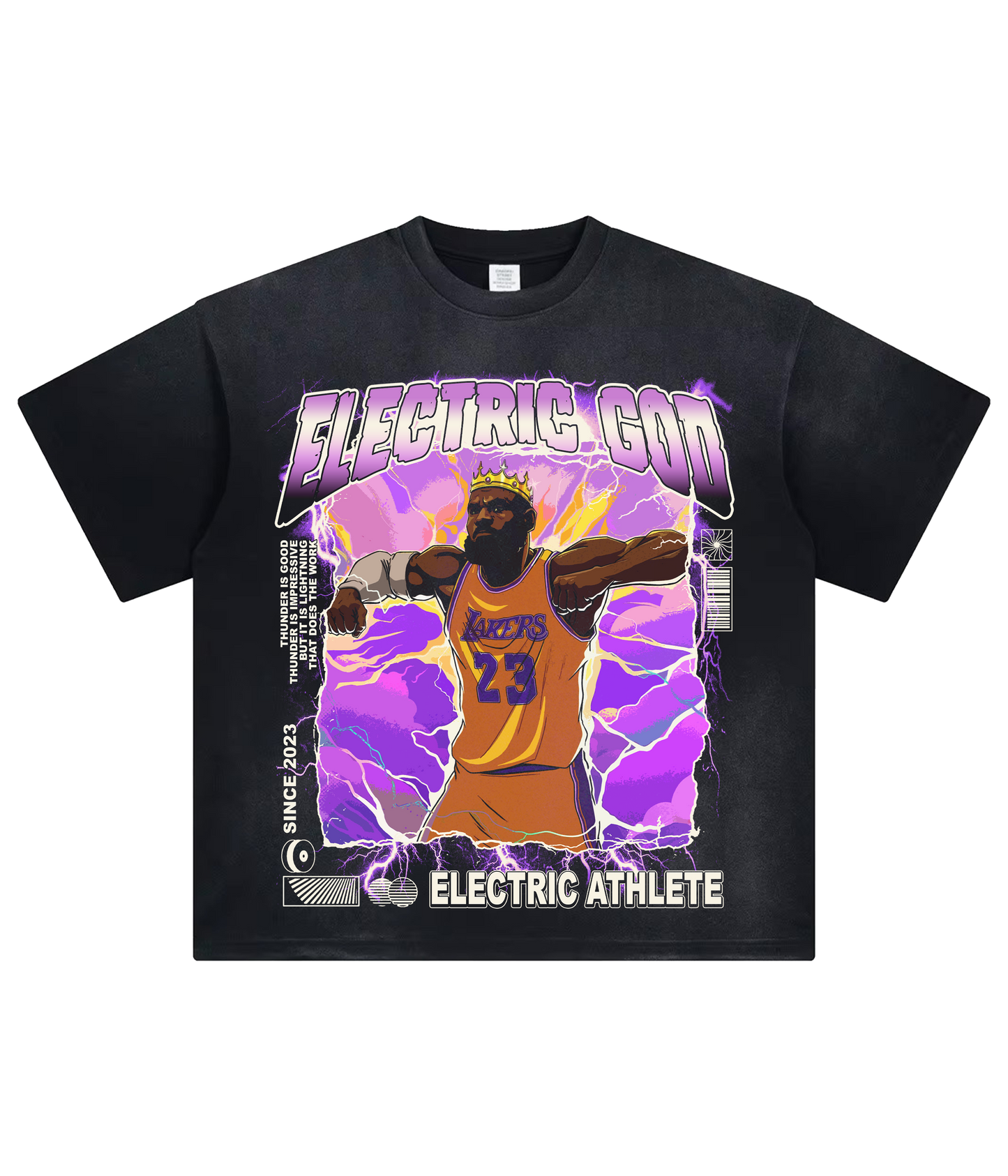 Electric King James (T-Shirt) (LOGO)